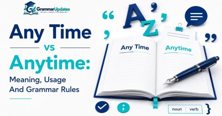Any Time vs Anytime