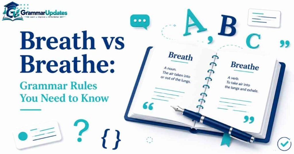 Breath vs Breathe: Grammar Rules You Need to Know