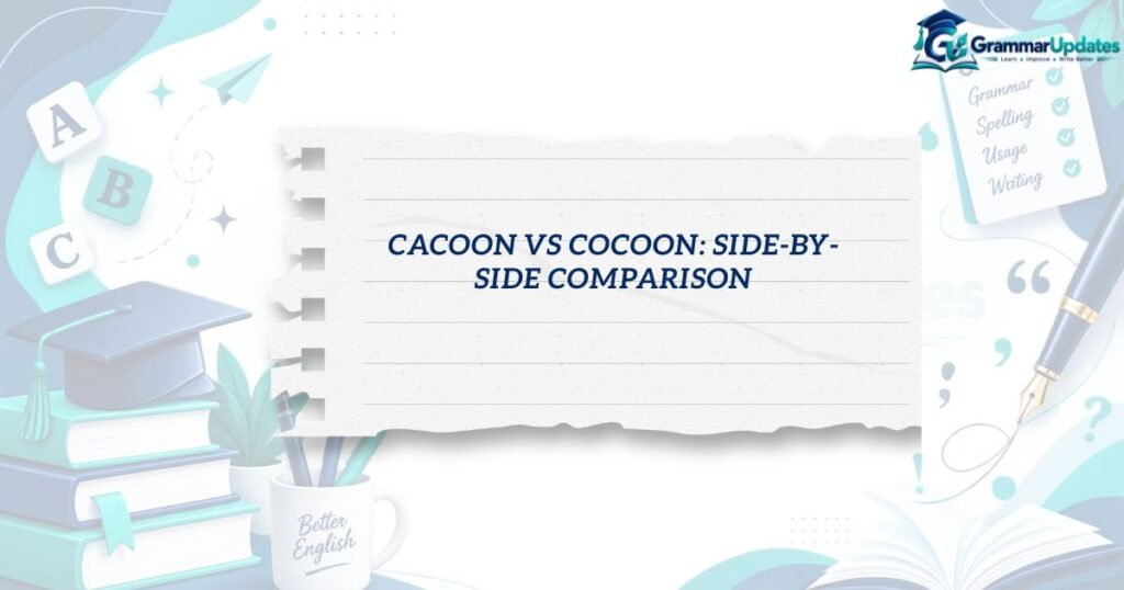 Cacoon vs Cocoon: Side-by-Side Comparison