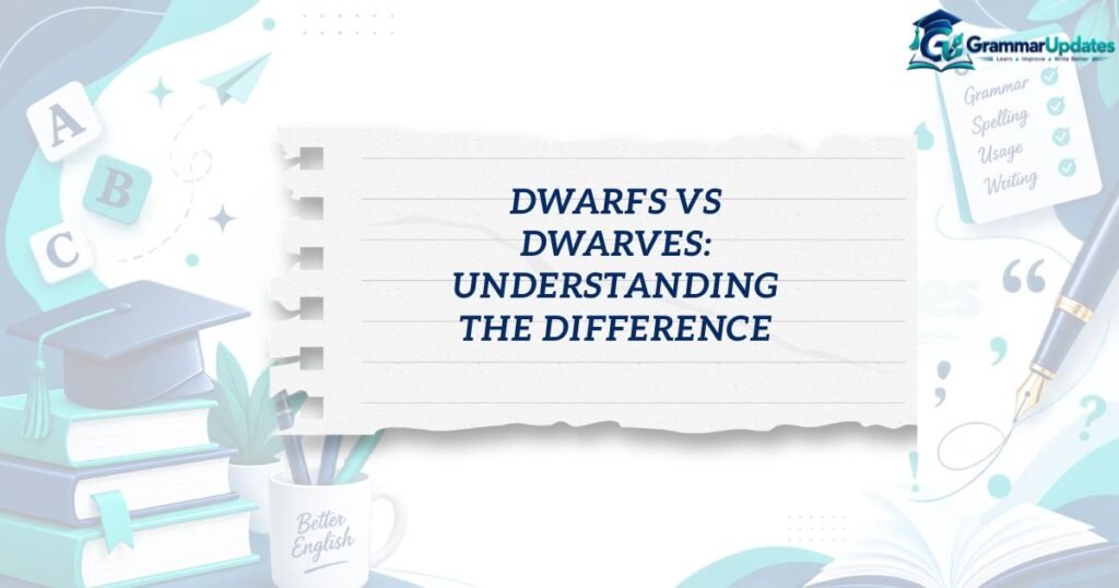 Dwarfs vs Dwarves: Understanding the Difference