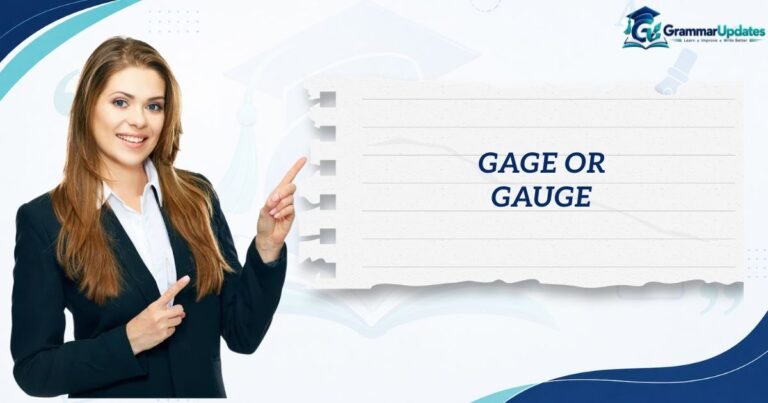 Gage or Gauge