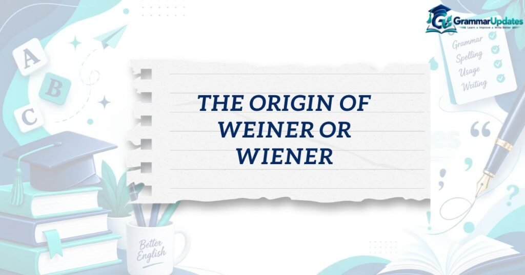 The Origin of Weiner or Wiener