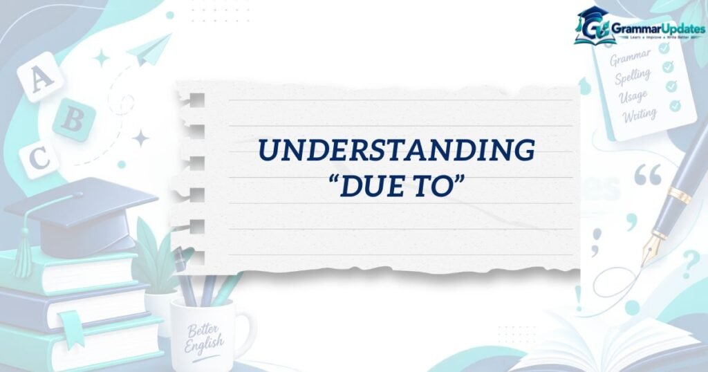 Understanding “Due To”