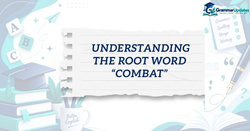 Understanding the Root Word “Combat”