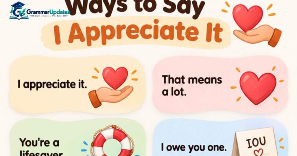When to Use “I Appreciate It”