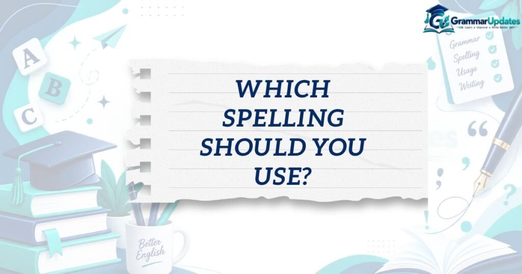 Which Spelling Should You Use?